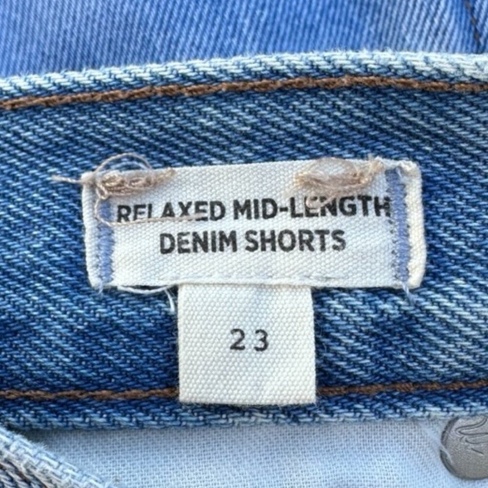 Madewell Relaxed Mid Length Denim Jean Shorts Mid Wash - 23 - Picture 6 of 6